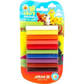 تصویر خمیربازی 10 رنگ وکیوم اریا 