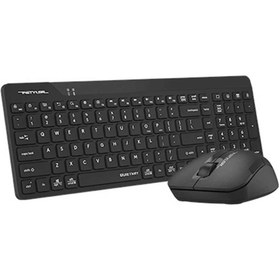 تصویر کیبورد و ماوس بی‌سیم ای فورتک مدل FG2300 Air A4tech FG2300 Air 2.4G Wireless Combo Desktop Keyboard and Mouse