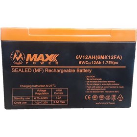 تصویر باتری ۶ ولت ۱۲ آمپر 