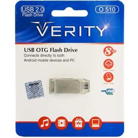 تصویر فلش مموری وریتی مدل O510 ظرفیت 8 گیگابایت ا Verity O510 Flash Memory 8GB Verity O510 Flash Memory 8GB