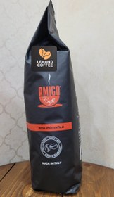 تصویر دانه قهوه امیکو کوالیتا استرگا اسپرسو ایتالیانو (مشکی) 1 کیلویی Amico Caffe Qualita Strega Espresso Italiano 