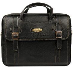 تصویر کیف اداری چرم دسته دار Diplomat کد 148 مشکی 