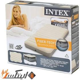 تصویر تشک بادی یک نفره الیاف دار اینتکس intex 64701