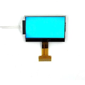 تصویر نمایشگر آبی گرافیکی 64*128 COG LCD Dot Matrix مدل LX12864B5 