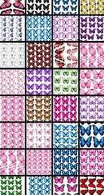 تصویر دسته گل پروانه 