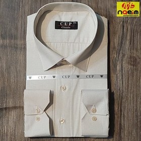 تصویر پیراهن جعبه ای مردانه کلاسیک قواره دار 3xl سایز خیلی بزرگ چهارخونه ریز پیراهن مجلسی و اداری مردانه 