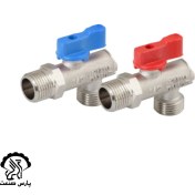 تصویر شیر پیسوار فیلتردار دسته دسته آبی و قرمز نیوپایپ 