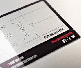 تصویر کارت ویزیت شیشه ای مات 