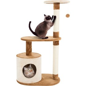 تصویر اسکرچر، لانه و درخت گربه مدل بلوط برند ایران کت Cat Scratcher Brand Irancat model balot