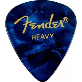تصویر Fender Celluloid Picks 351 Blue Moto Heavy 12 Pack 
