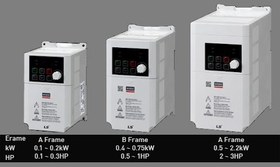تصویر اینورتر تک فاز 1.5 کیلو وات (2 اسب بخار) سری M100 برند LS مدل LSLV0015M100-1EOFN Micro Drive LSLV0015M100-1EOFN