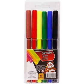 تصویر ماژیک 6 رنگ دونامیس Dunamis color fibre tip pens 858-6