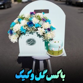 تصویر باکس گل و کیک 