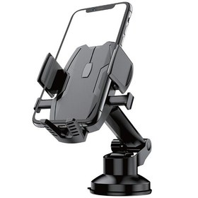 تصویر پایه نگهدارنده ی گوشی موبایل HM-Z01 car mount - مشکی HM-Z01 car mount mobile phone holder