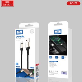 تصویر کابل میکرو یو اس بی فست شارژ Earldom EC-107M 2.4A 1m Earldom EC-107M 2.4A 1m MicroUSB Cable