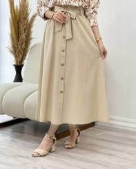 تصویر دامن لنین زنانه دامن لینن دامن زنانه دامن دخترانه پیراهن ساحلی مانتو 