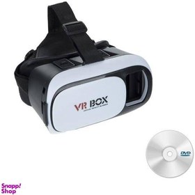 تصویر هدست واقعیت مجازی وی آر باکس مدل VR Box+DVD نرم افزار 