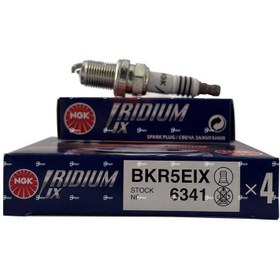 تصویر شمع ایریدیوم ان جی کی مدل NGK6341 پایه کوتاه 