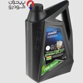 تصویر روغن موتور 10W-30 آیسین مدل AISIN 10W-30 greenTECH اصلی ساخت کره جنوبی چهار لیتر 