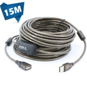 تصویر کابل افزایش طول USB ۱۵ متری اکتیو 