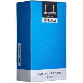 تصویر عطر جیبی مردانه دلگادو مدل Desire Blue حجم 25 میلی لیتر 