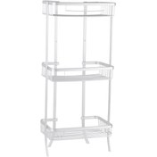 تصویر قفسه حمام پیسو مدل BN-3 | سفید | 