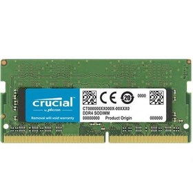 تصویر رم لپ تاپ DDR4 تک کاناله ۳۲۰۰ مگاهرتز CL22 کروشیال مدل CT16 با ظرفیت 16 گیگابایت Crucial CT16 DDR4 16GB 3200MHz CL22 Laptop Ram