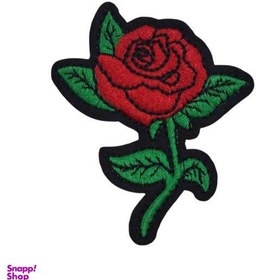 تصویر تکه دوزی مدل گل رز 