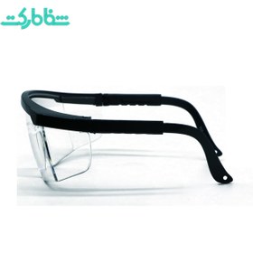 تصویر عینک ایمنی فریم مشکی 