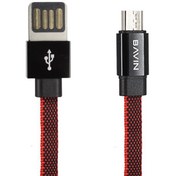 تصویر کابل شارژ و انتقال داده میکرو یو اس بی باوین Bavin CB-187 Micro USB Cable 1m 
