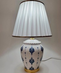 تصویر آباژور رومیزی سرامیکی طرح قلم آبی 