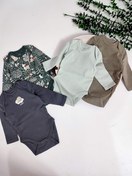 تصویر بادی آستین بلند نوزادی برند c&a 