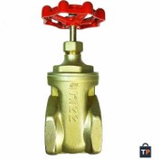 تصویر شیر فلکه کشویی برنجی کیز ایران سایز ۳ اینچ 