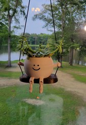 تصویر گلدان پلاستیکی آویز طرح Deco 