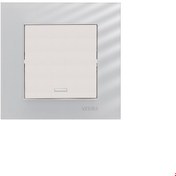 تصویر کلید و پریز ویرا الکتریک مدل کریستال سفید 