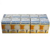 تصویر لامپ تخم مرغی رشته ای 25 وات شفاف فیلیپس پایهE14 بسته 10عددی 