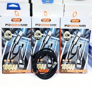 تصویر کابل اورجینال OFYI دوسر تایپ مدلCA_11CC PD جنس کنفی مقاوم Original OFYI double-ended cable, model CA_11CC PD, made of durable hemp