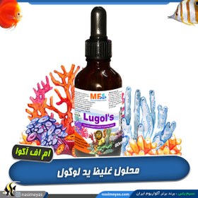 تصویر محلول لوگول ید غلیظ آب شور ام اف آکوا MF aqua Purple Max 250ml