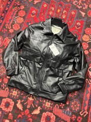 تصویر کاپشن مردانه چرمی داخل تدی - 4xl 