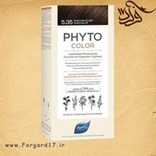 تصویر رنگ موی بدون آمونیاک فیتوکالر فیتو شماره 5.35 (شکلاتی روشن) 