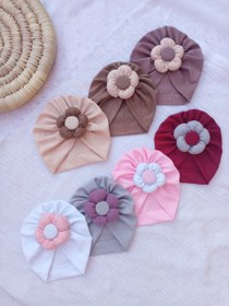 تصویر توربان گل حجیم، تولیدی برینس - خردلی / بزرگسال Torban kolah hed