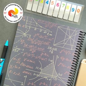 تصویر دفتر مشق ریاضی کبود 