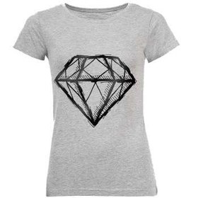 تصویر تی شرت زنانه طرح الماس کد C123 