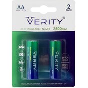 تصویر باتری شارژی قلمی وریتی 2500mAh 