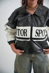 تصویر بامبر چرم موتور اسپرت 