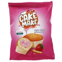 تصویر کیک روغنی با مغز کرم توت فرنگی کیک میک مزمز 52 گرم 