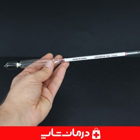 تصویر الکل سنج چینی 0 تا 100 درجه 1 عددی areometer for liquid 