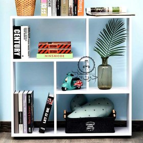 تصویر کتابخانه مدل مَهبُد اُدون چوب 