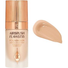 تصویر کرم پودر Airbrush Flawless Foundation شارلوت تیلبری – کد 4 Warm/Chaud 