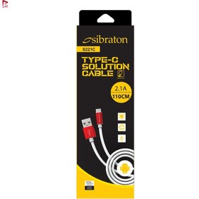 تصویر کابل تایپ سی سیبراتون مدل S221C CABLE S221 C Type-c sibraton